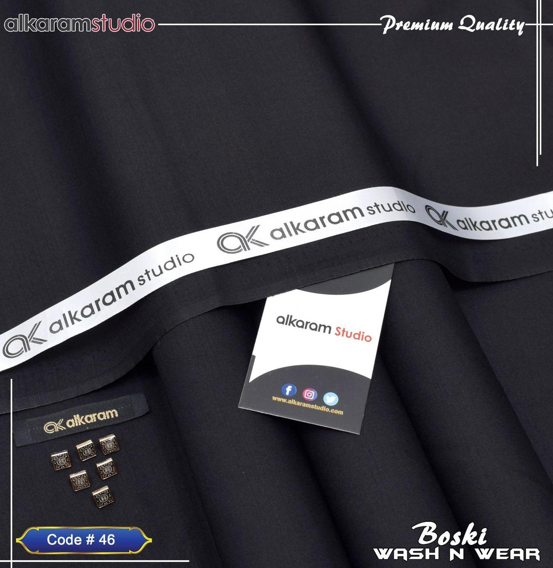 R&S Trader || Men’s Unstitched Boski Plain Suit-079