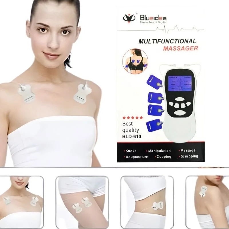 R&S Trader || Digital Multifunctional Massager | Model BLD-610 | Multifunctional Electric Pulse Massager for Pain Relief, Muscle Relaxation & Body Massage-086